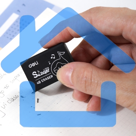 Ластик Deli Little Singer EH316 32x22x12.5мм черный-1