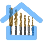 Набор сверл-метчиков Denzel М4-М12, Р6М5