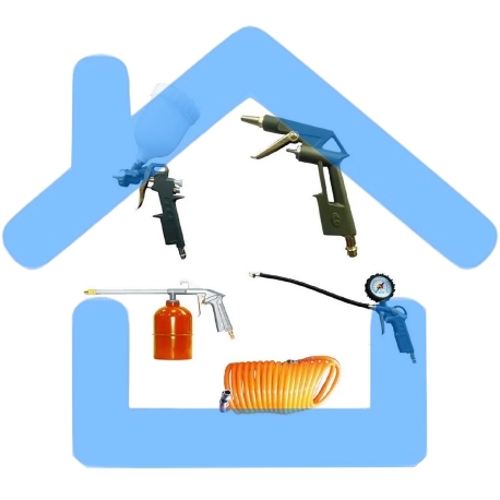 Набор пневмоинструмента Вихрь НП-5 74/3/5-1