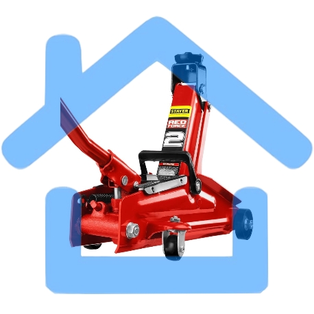 Домкрат STAYER 43153-2 гидравлический подкатной red force 2т 130-350мм-3
