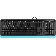 Клавиатура A4Tech Fstyler FK10 проводная, USB, черный/синий