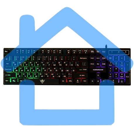 Клавиатура KG-23U BLACK Nakatomi Gaming - игровая с RGb-подсветкой, USB, черная-7