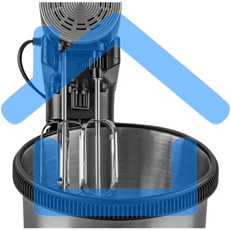 Миксер Endever Sigma-12 c чашей, черный/стальной, 800 Вт, 2 вида насадок, 5 скоростей-3