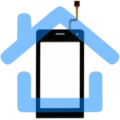 Сенсорное стекло (тачскрин) для LG VIEWTY KU990, черное