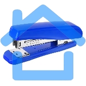 Степлер Silwerhof 401075-02 24/6 26/6 (30 листов) синий, 80 скоб, пластик закрытый/открытый, коробка