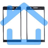 Стекло для Huawei Ascend P6 черное