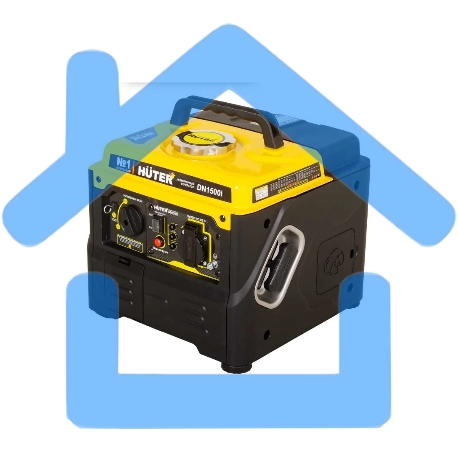Электрогенератор бензиновый инверторный Huter DN1500i, 1.2 кВт, 73 дБ, 12.8 кг-1