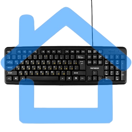 Клавиатура проводная Гарнизон GK-100L, мембранная, 104 клавиш, защита от брызг, кабель 1.8м, черная