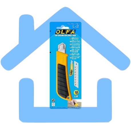 Канцелярский нож OLFA OL-L-2 нерж.сталь пластик-1