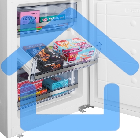 Встраиваемый холодильник Maunfeld MBF193SLFWGR Inverter белый двухкамерный 229/76 л морозилка снизу-17