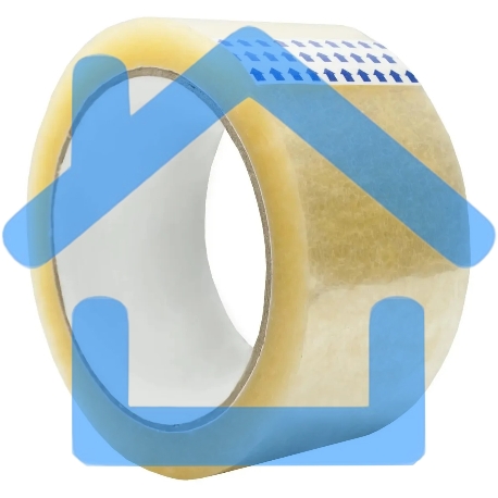 Клейкая лента упаковочная Silwerhof ECO прозрачная, ширина 50мм, длина 66м 45мкм полипропилен-1