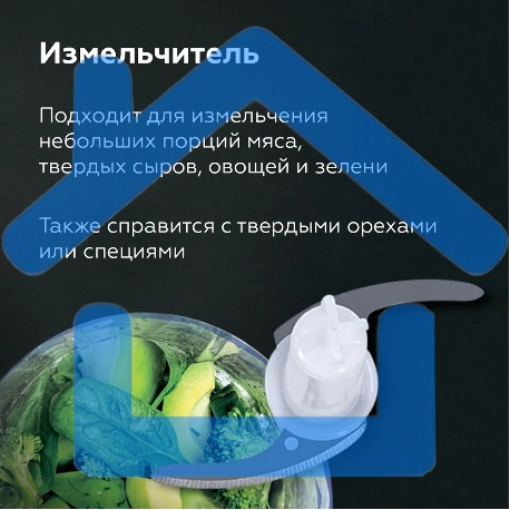 Беспроводной блендер BQ HB600S Black. Мощность:600 Вт, 3 в 1 блендер + миксер+ измельчитель-5