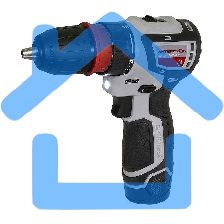 Дрель-шуруповерт ИНТЕРСКОЛ ДА-10/12В 36, Аккумуляторная, 12В, 2 АКБ, Кейс