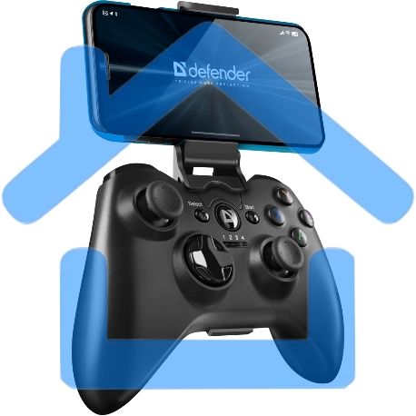 Геймпад Defender WRL CODX USB,BLUETOOTH 64282 ANDROID,LI-ION-3