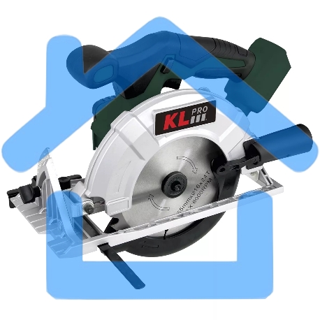 Профессиональная пила циркулярная бесщеточная KLPRO KLDAT18B-80 (18 В / 8,0 А·ч, 3650 об/мин, 165мм)