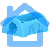 Точилка для карандашей ручная Deli E0531 Neon, 1 отверстие, пластик, ассорти, туба