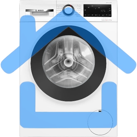 Стирально-сушильная машина Bosch WNG2540LSN белый загрузка фронтальная 10,5 кг, 1400 об/мин., класс: А++-5
