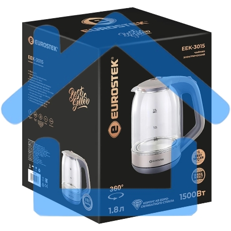Чайник электрический EuroStek EEK-3015 1.8 л, 1500 Вт, бежевый-1