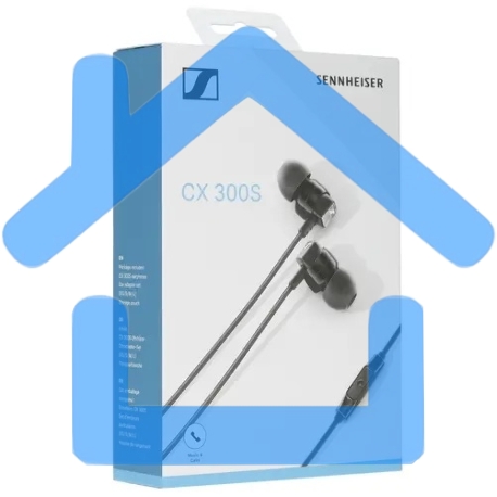 Наушники Sennheiser CX300S черные (jack 3.5 мм)-1