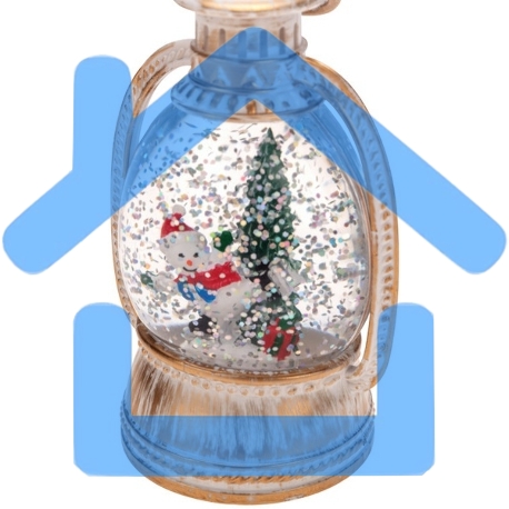 Светильник декоративный (фигура) Фонарик с эффектом снегопада и подсветкой NEON-NIGHT-2