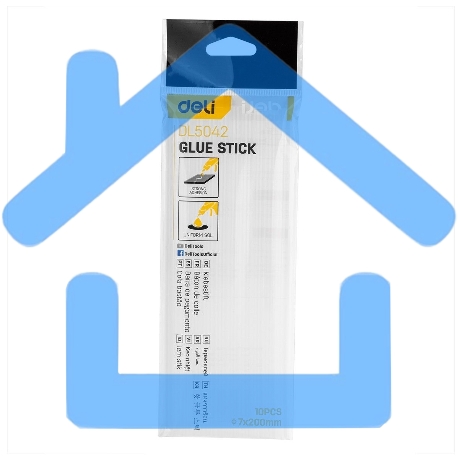 Стержни клеевые Deli DL5042 7х200мм 10 шт. белый-3