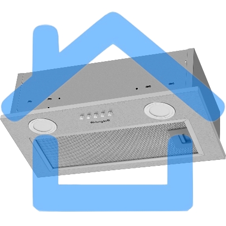 Вытяжка кухонная встраиваемая Weissgauff BOX 455 Inox управление кнопочное, нержавеющая сталь