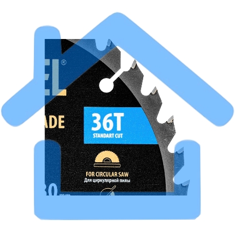 Пильный диск по дереву Denzel ф190 х 30 мм, 36 зубьев 733407-4