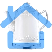 Чайник керамический Delta LUX DL-1236 белый