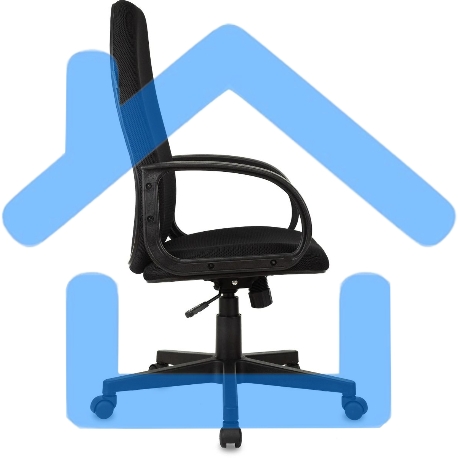 Кресло руководителя Бюрократ CH-808AXSN/TW-11 черный TW-11-1