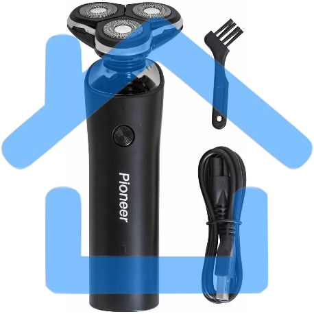 Электробритва Pioneer BS006, 3 плавающие бритвенные головки, сухое и влажное бритье, время работы до 90 мин