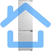 Встраиваемый холодильник Hyundai HBR 1941 2-хкамерн. белый инвертер