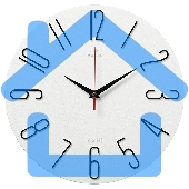 Настенные часы РУБИН 3010-001 белый/черный