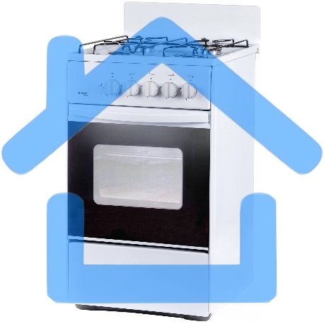 Плита газовая Лада Nova RG 24043 белый, конфорок 4 шт, духовка 50 л, 50 см x 85 см x 60 см