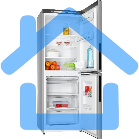 Холодильник Atlant 4612-181 серебристый двухкамерный 182/119л морозилка снизу-10