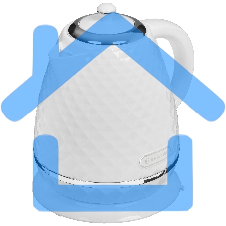 Чайник электрический BRAYER BR1008WH 2200 Вт, 1,7 л, Strix, автоотключ, термост.пласт.-9