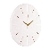 Настенные часы РУБИН 3020-004 белый/золото