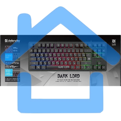 Клавиатура Defender Dark Lord GK-580 проводная, USB, черный-1