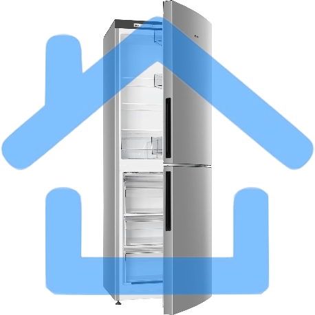 Холодильник Atlant 4612-181 серебристый двухкамерный 182/119л морозилка снизу-8