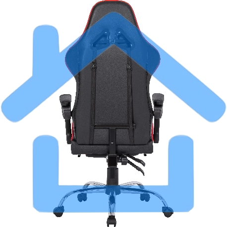 Кресло игровое Defender PILOT RED/BLACK-15