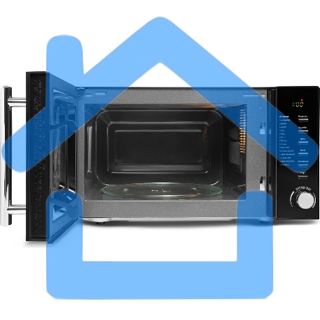 Микроволновая печь Polaris PMO 2002DG RUS черный, 20 л, 700 Вт, переключатели - поворотный механизм/кнопки-4