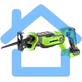 Пила сабельная аккумуляторная GreenWorks GPT-BLRS-1, 24V, без АКБ и ЗУ (1200607)