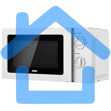 Микроволновая печь BBK 20MWS-777M/W белый, 20 л, 700 Вт, переключатели- поворотный механизм