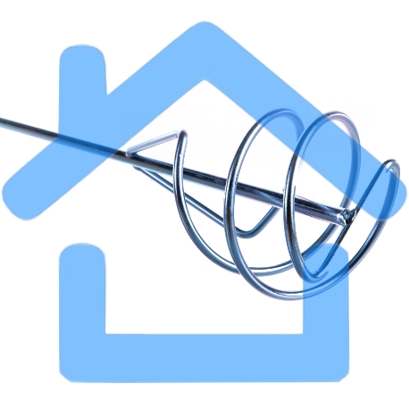 Миксер для песчано-гравийных смесей, 100 х 450 мм, оцинкованный, хвостовик SDS Plus Denzel