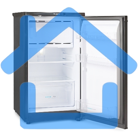 Холодильник Бирюса W408 графит однокамерный 88/27л морозилка сверху-1