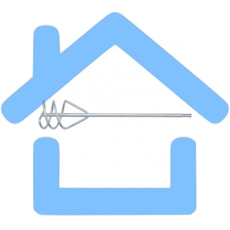 Миксер для песчано-гравийных смесей, 100 х 450 мм, оцинкованный, хвостовик SDS Plus Denzel-1