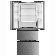Холодильник Бирюса FD 431 I нержавеющая сталь трехкамерный 244/147 л морозилка снизу