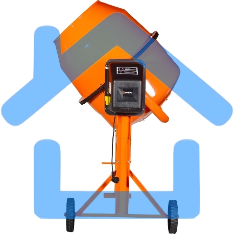 Бетономешалка Вихрь БМ-230П (74/1/18) 1000 Вт, 230 л, полиамидный венец, 32 об/мин-4