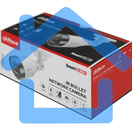 Уличная цилиндрическая IP-видеокамера DAHUA DH-IPC-HFW1230S1P-0280B-S6 2Мп, 1/2.8” CMOS, объектив 2.8мм, детектор человка, ИК-подсветка до 30м, IP67, корпус: металл, пластик-1