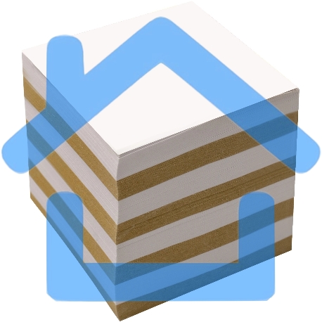 Блок для записей бумажный Silwerhof ECO Эконом 90x90x90мм, 65 г/м2, ассорти-1