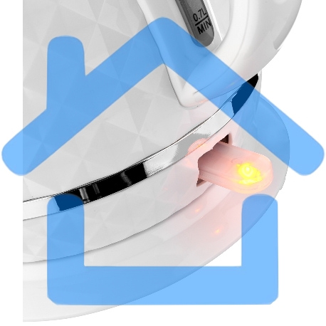 Чайник электрический BRAYER BR1008WH 2200 Вт, 1,7 л, Strix, автоотключ, термост.пласт.-12